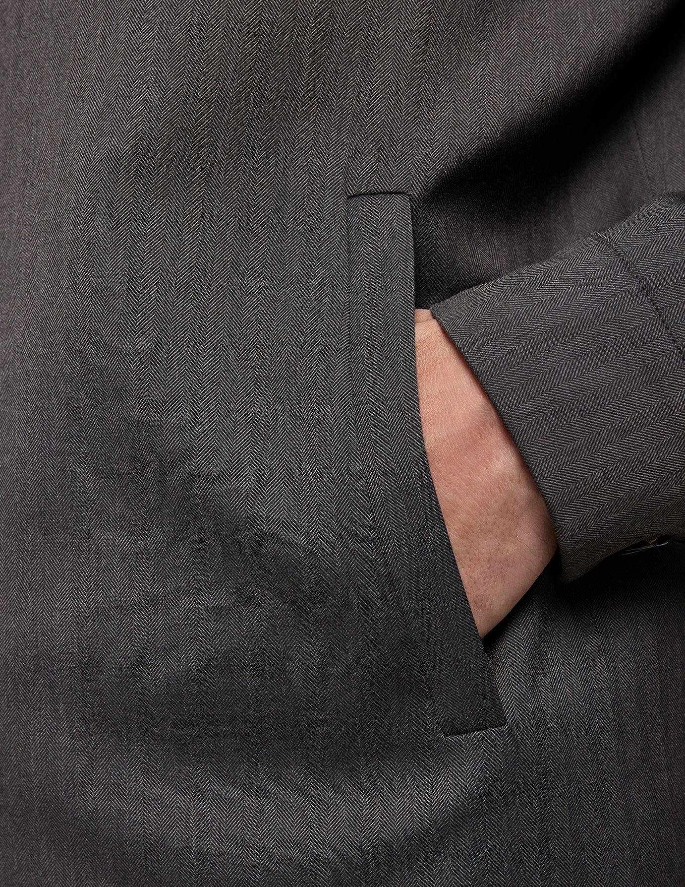 Siena Jacket Herringbone Dark Brown